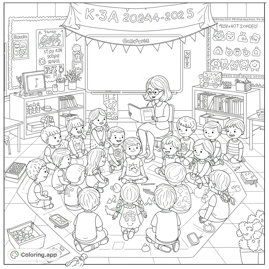 Classroom story time coloring.app