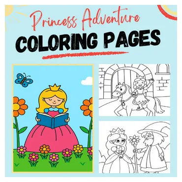 Storytelling princess coloring pages story-based fun for creative kids