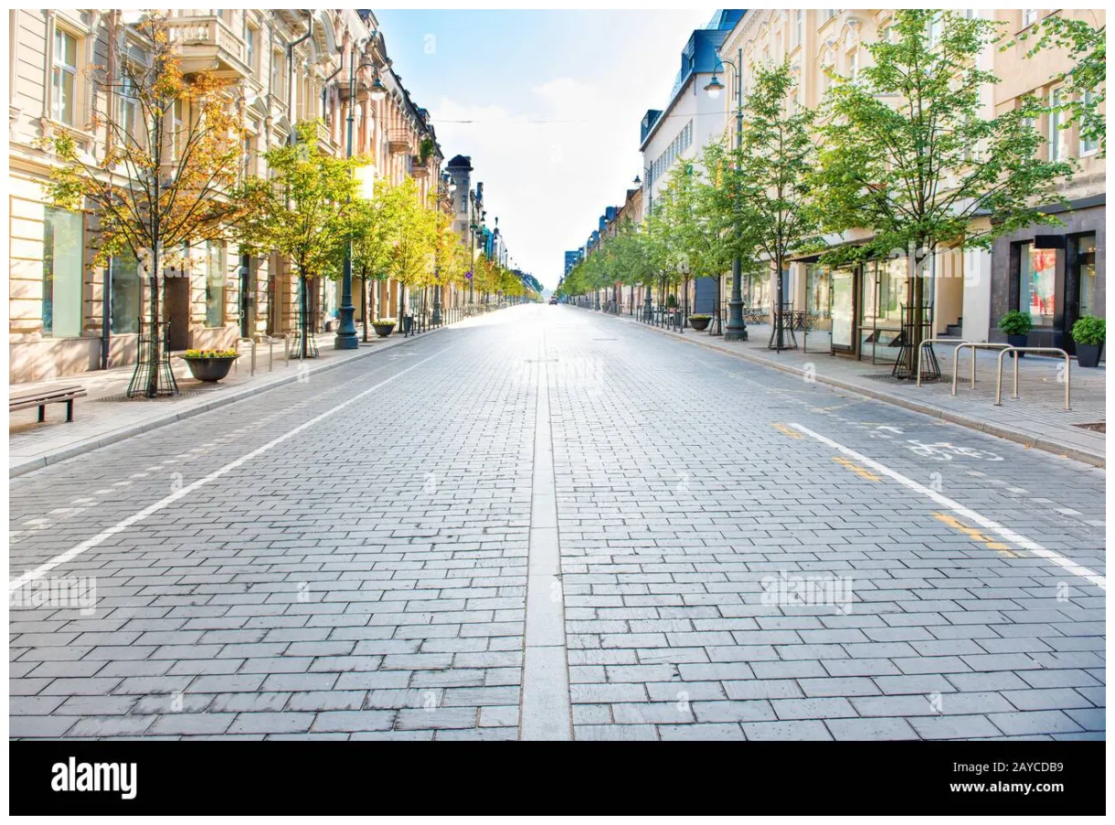 Empty city street road hi-res graphy and s alamy