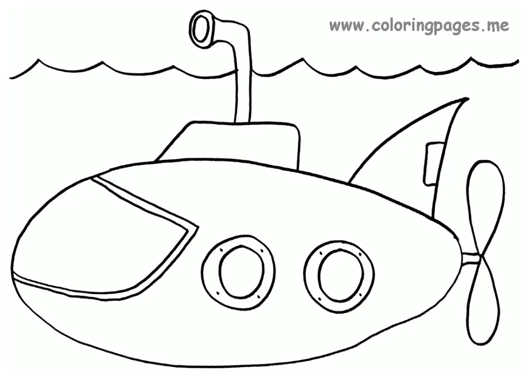 Submarine Coloring Pages To Print - Coloring Home