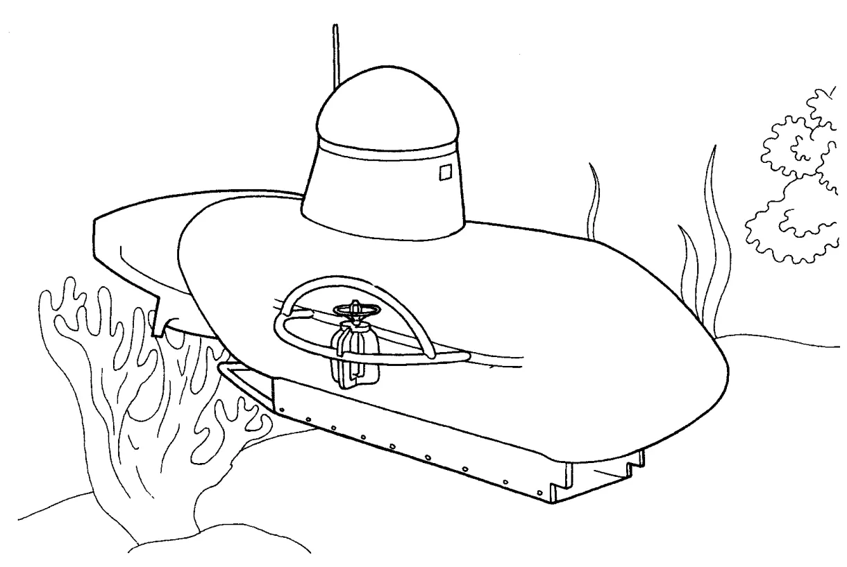 Coloring page - Submarine
