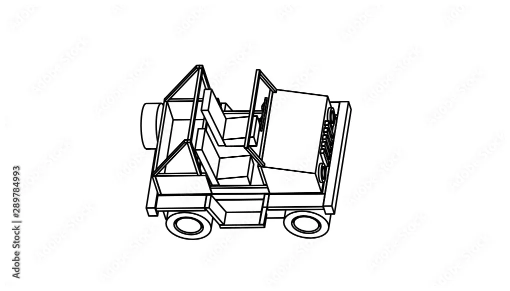 Coloring page of vehicle stock vector adobe stock