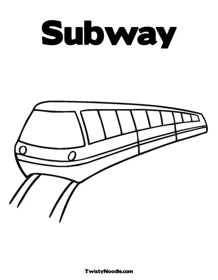 Subway Train Coloring Pages at GetColorings.com | Free printable