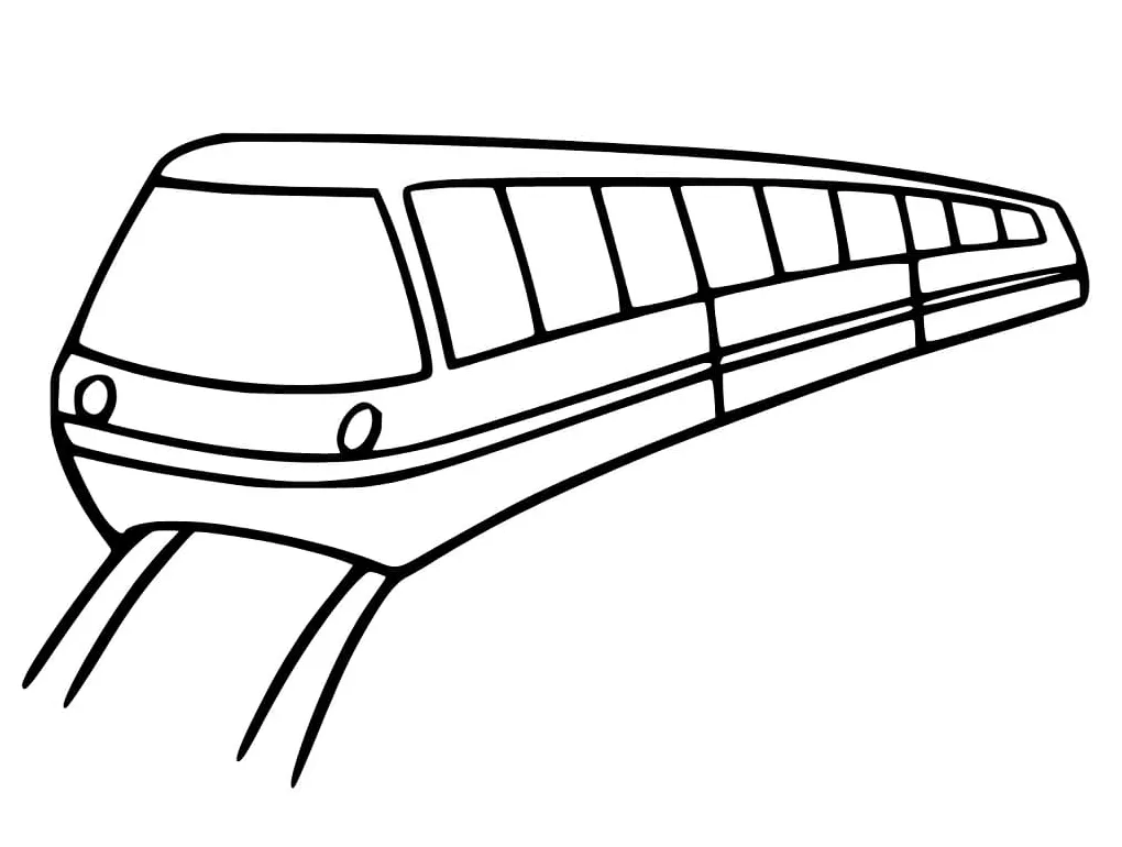 Subway train coloring page download, print or color online for free