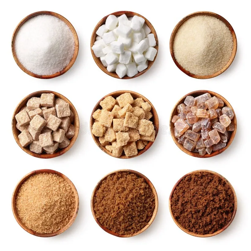 Collection of various types of sugar of energy