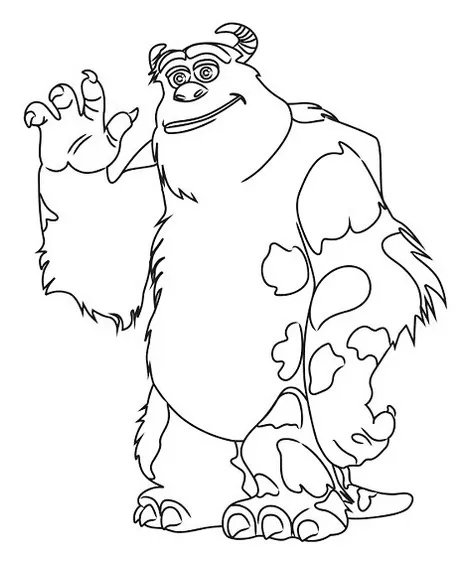 Sully From Monsters Ink Coloring Coloring Pages
