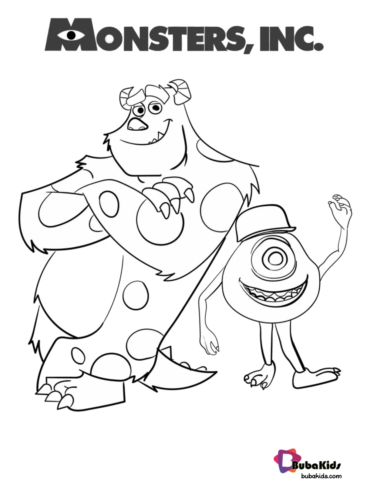 Sully Monsters Inc Coloring Pages Coloring Pages