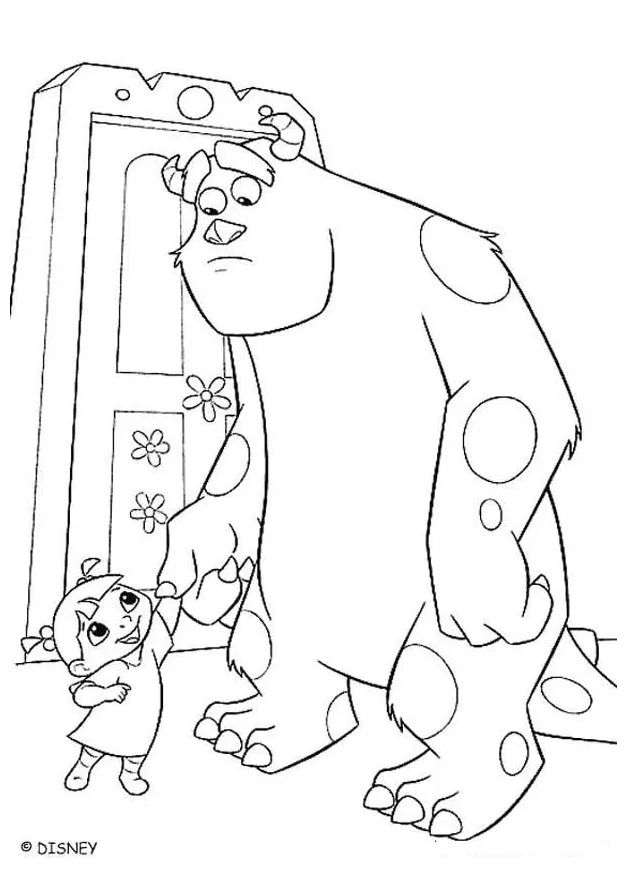 Picture of sully from monsters inc coloring home
