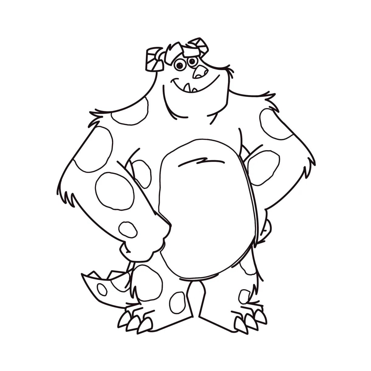 Sully monsters inc drawing