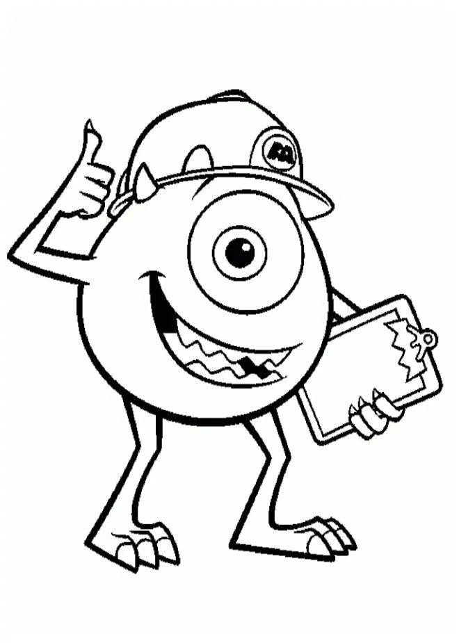 Picture of sully from monsters inc coloring home