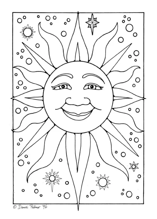 Coloring page sun free printables img 16241
