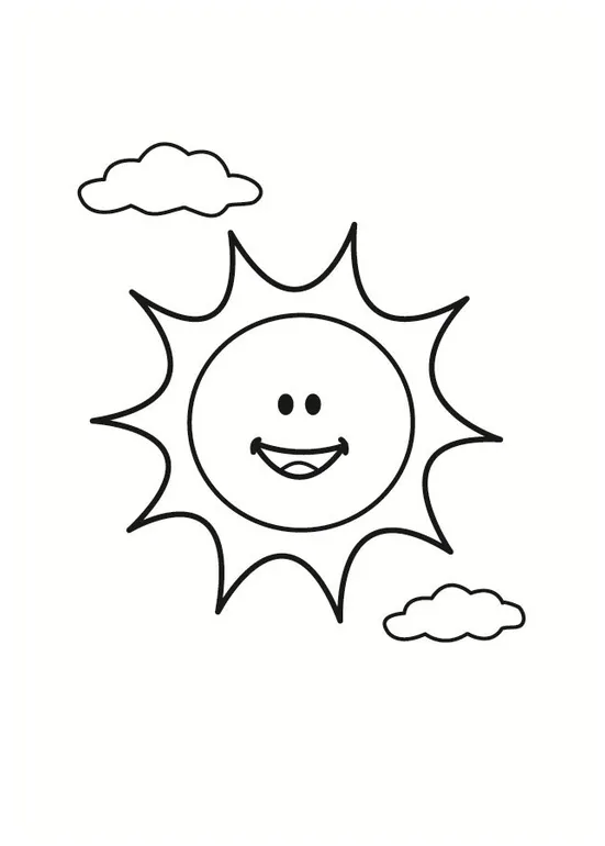 Coloring page sun free printables img 23292