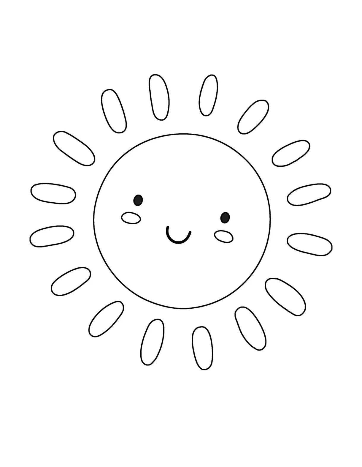 Smiling cute download, print or color online for free