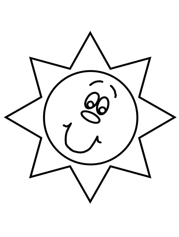 Sun jpg coloring page download, print or color online for free