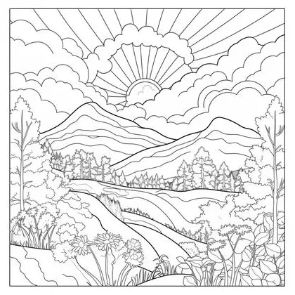 Sun coloring page s, s and s for