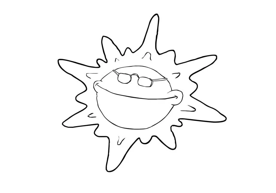 Coloring page sun free printables img 19872