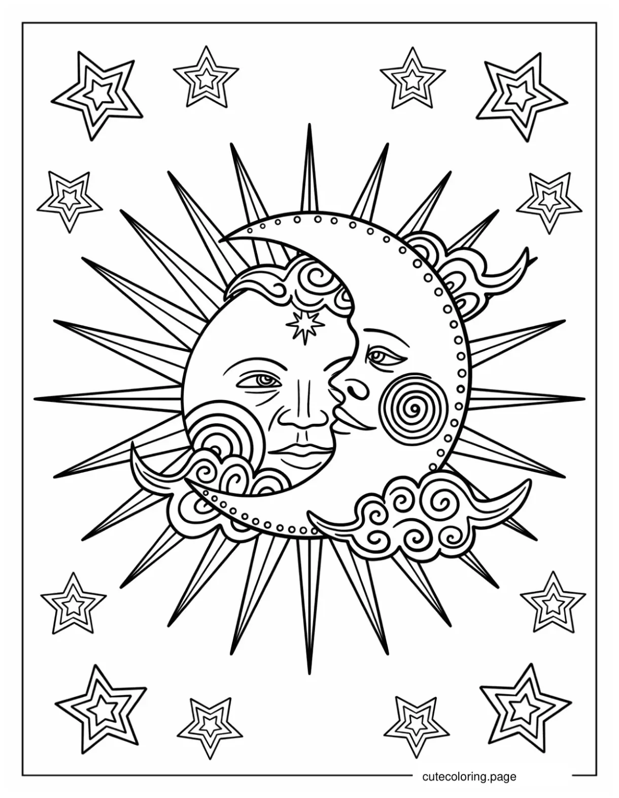 Sun coloring pages 20+ free printable coloring pages cute coloring pages