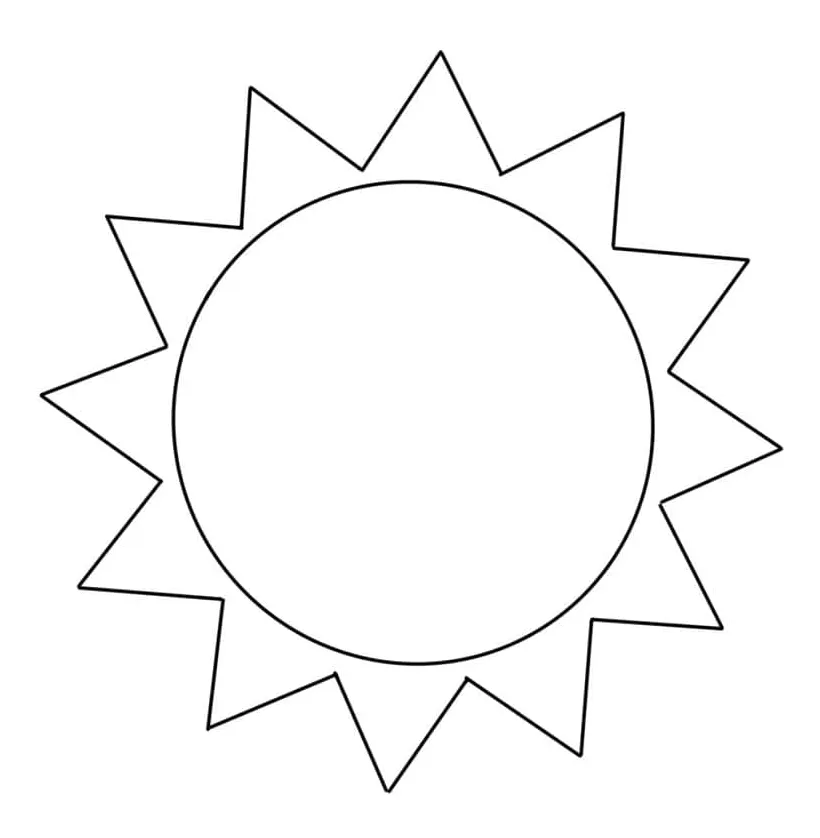 Lovely sun coloring page free printable coloring pages for kids