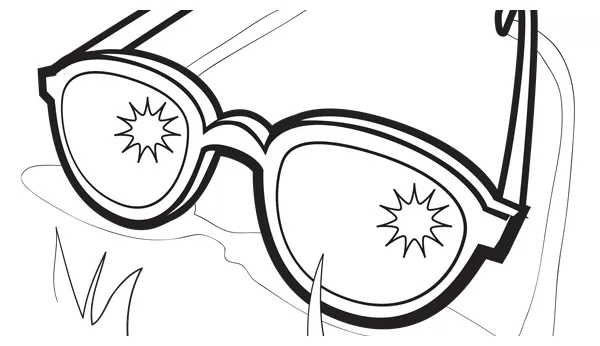 Sunglasses coloring page at getcolorings free printable colorings