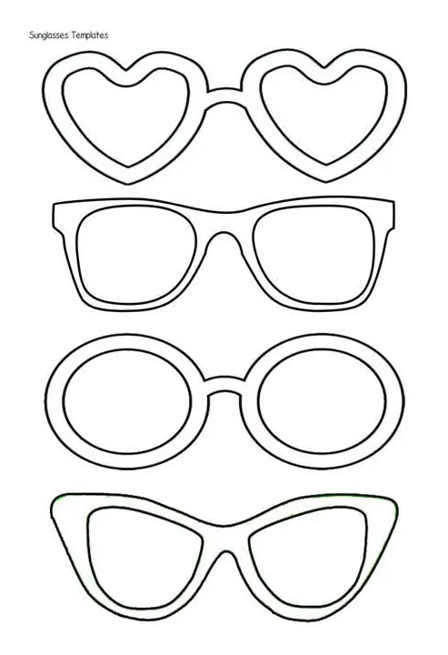 Sunglasses coloring page at getcolorings free printable colorings