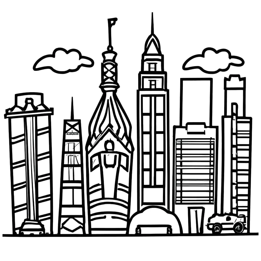 City coloring pages coloringlib