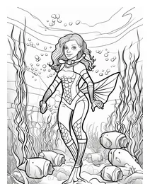Color craftables coloring pages mythical creatures mermaid