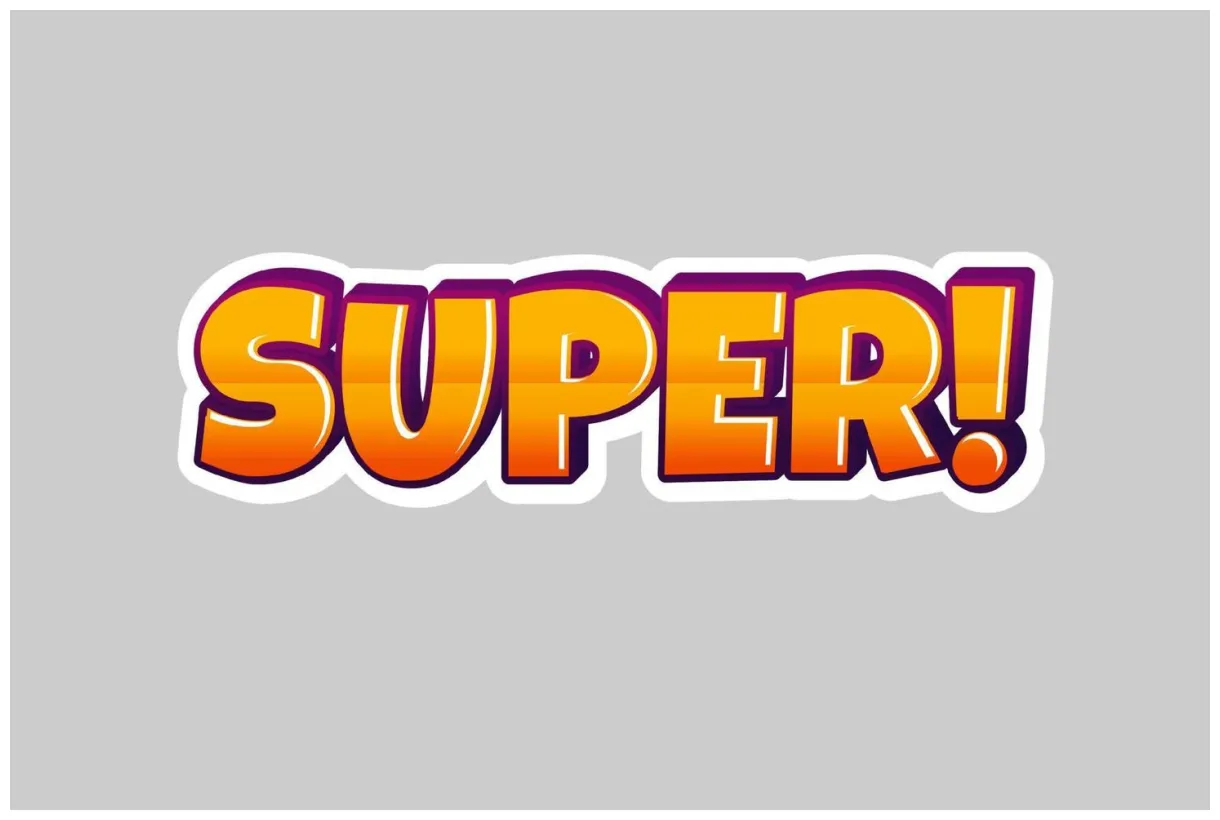 Super text design. super typography text style. 16187714 vector art at