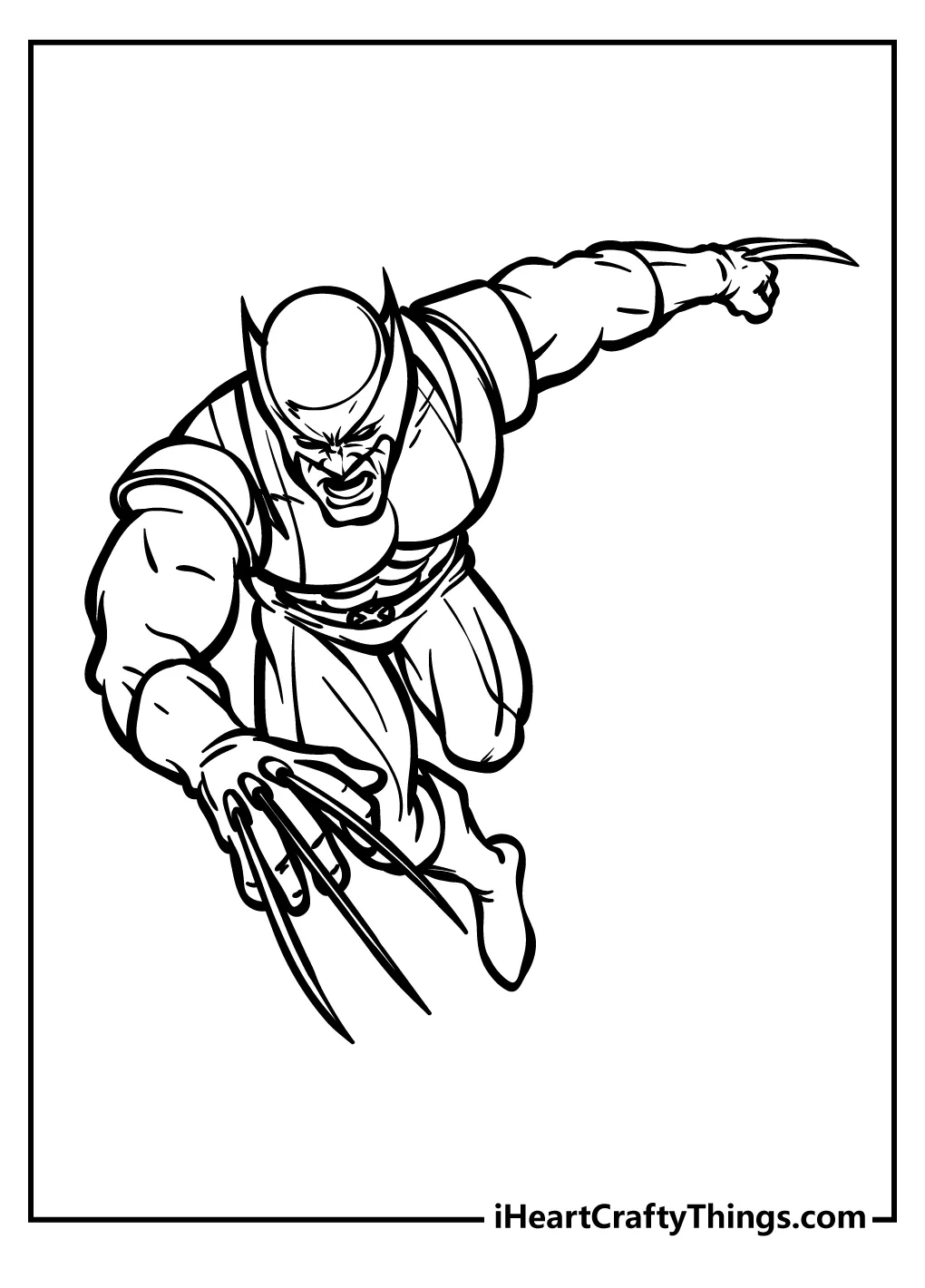 Superhero Logo Coloring Page