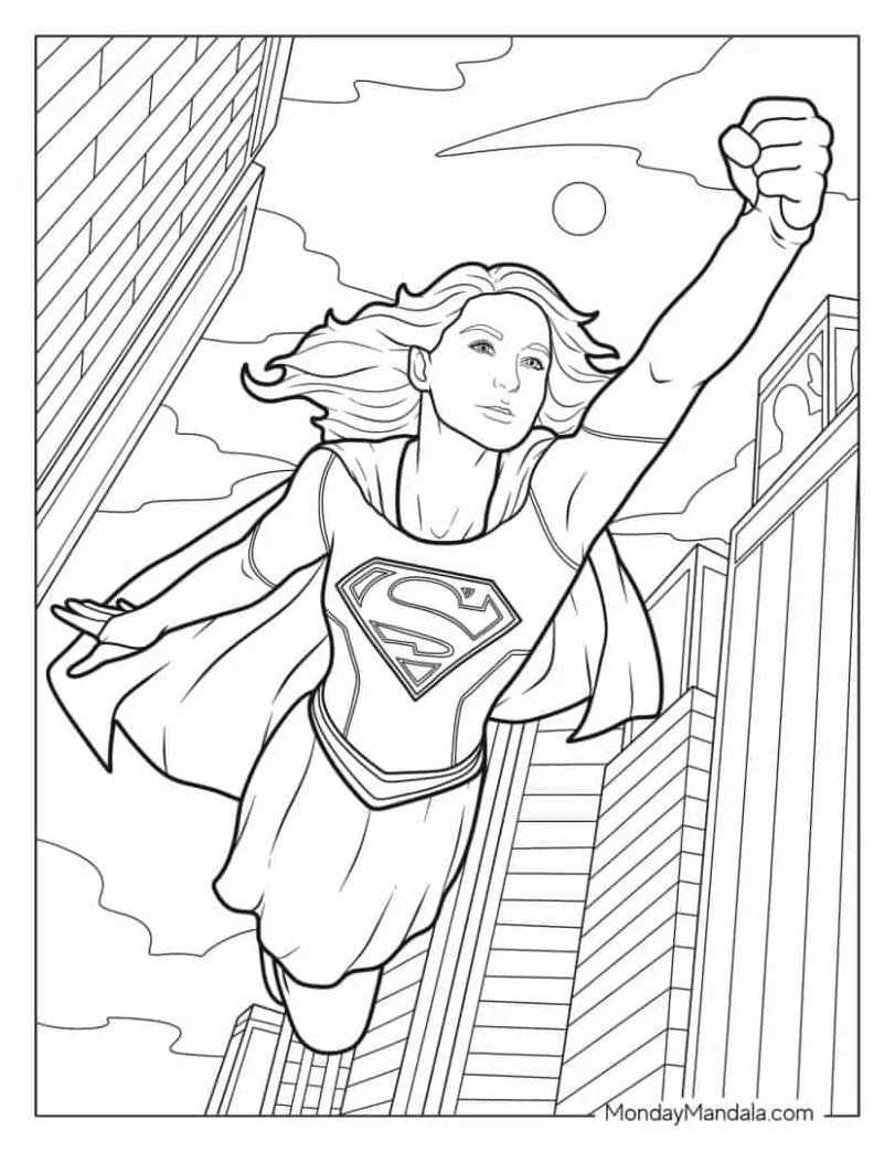 Superhero Coloring Pages For Kids [2025]