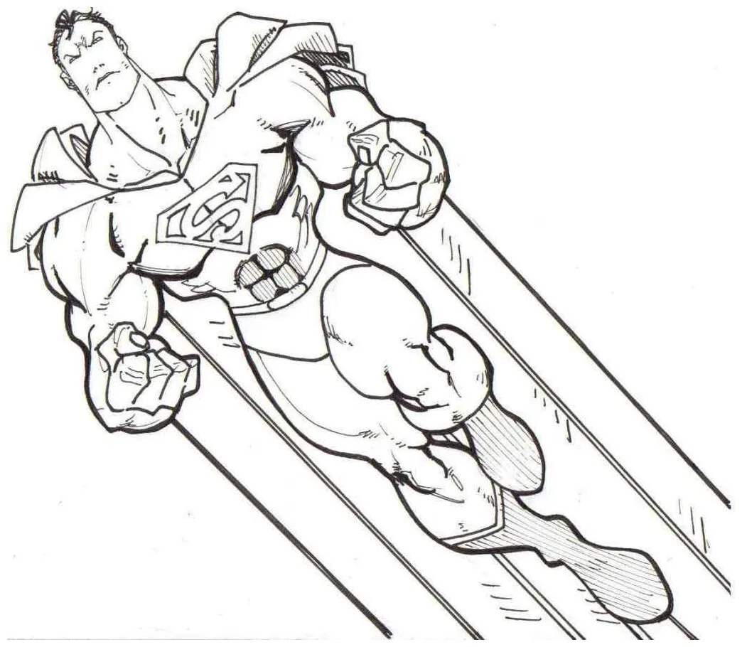 Flying Superheroes Coloring Pages - Coloring Cool