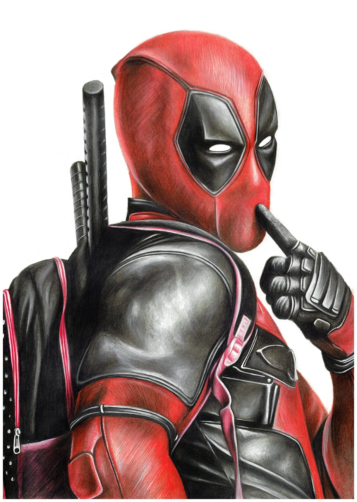 Superhero landing wil shrike art