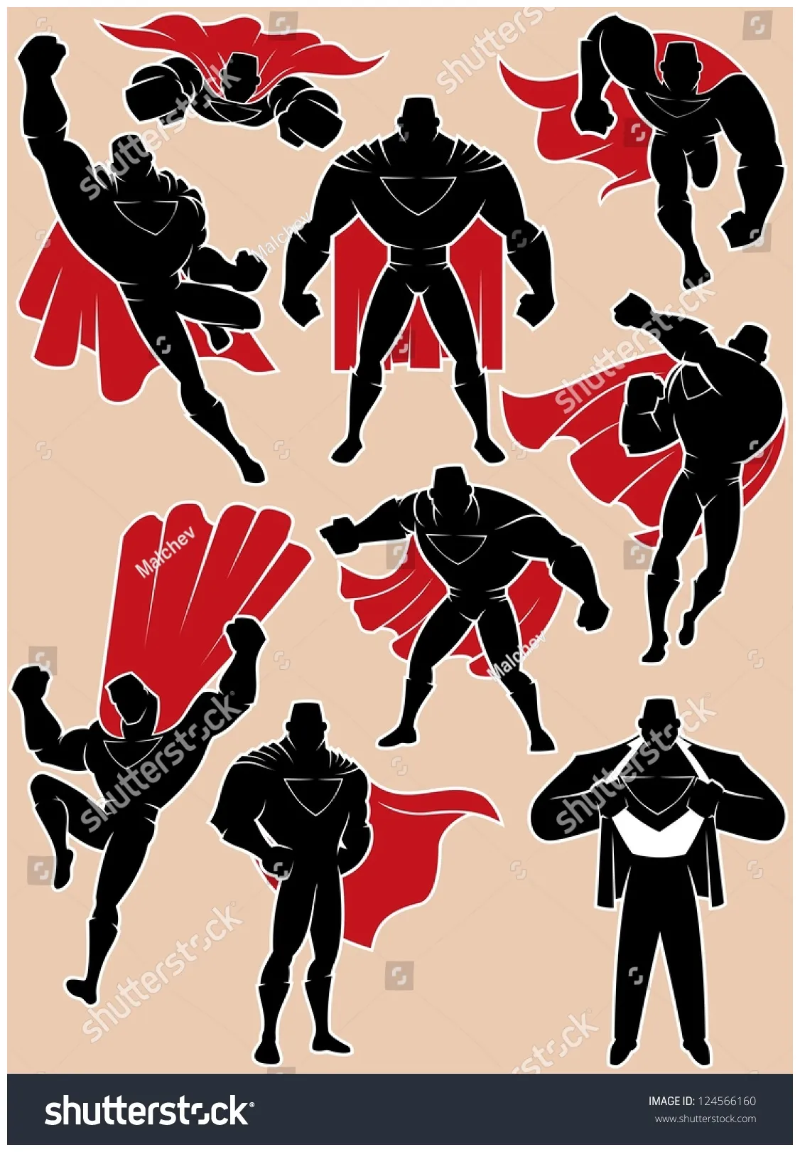 231 superhero pose landing s, s, 3d objects, & vectors