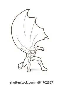 231 superhero pose landing s, s, 3d objects, & vectors