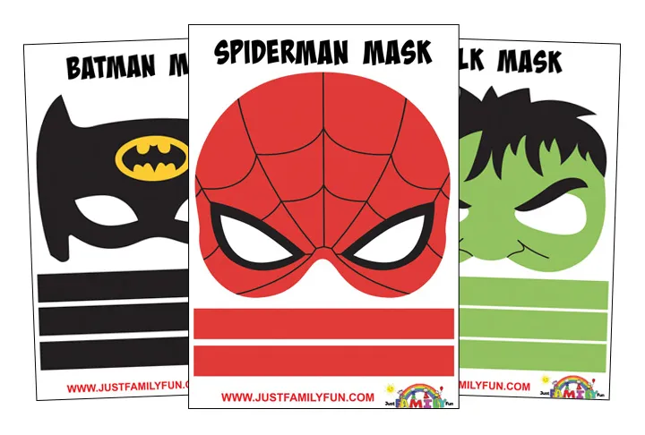 Superhero Mask Coloring Page