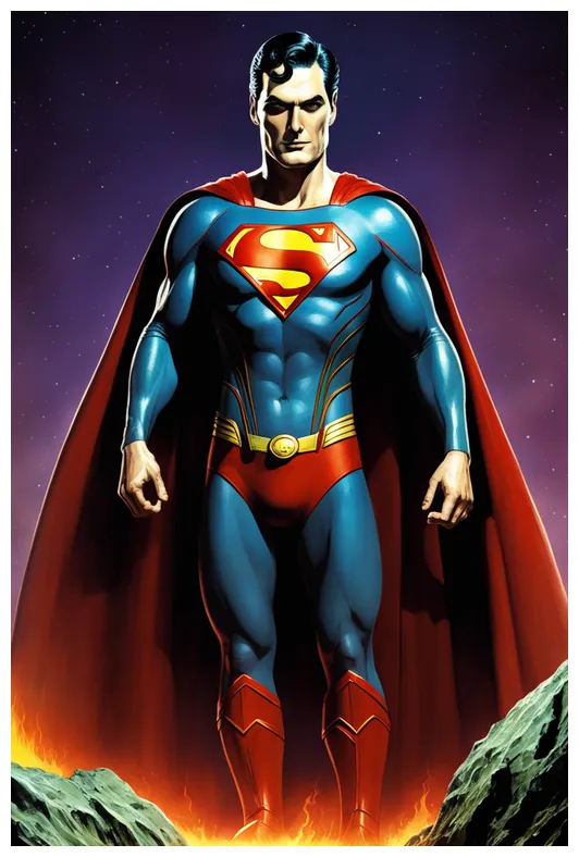 Superman-silurian-period-ablaze-colors 4 by giugus46 on deviantart