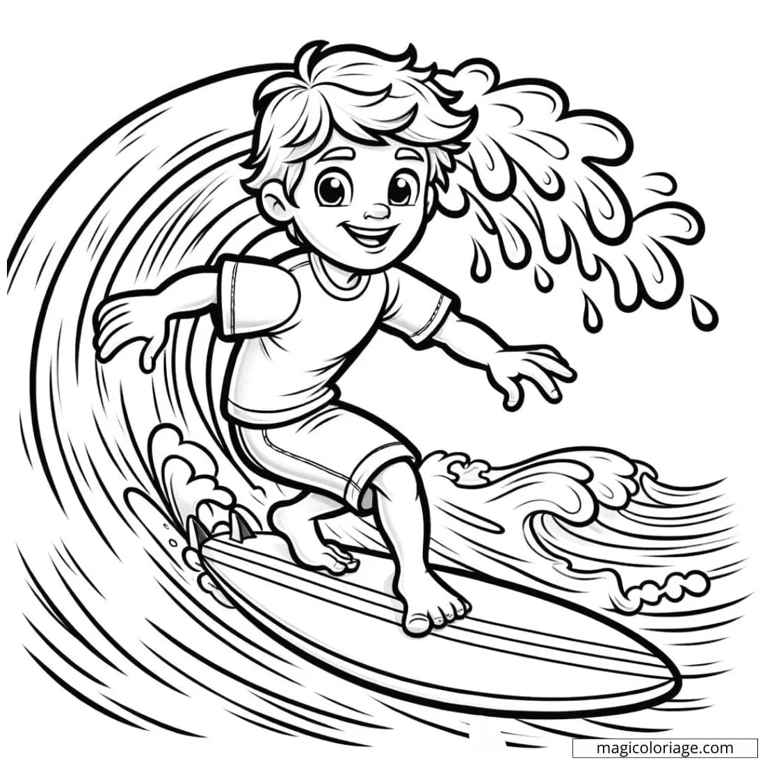 Surfer girl coloring pages [2025]