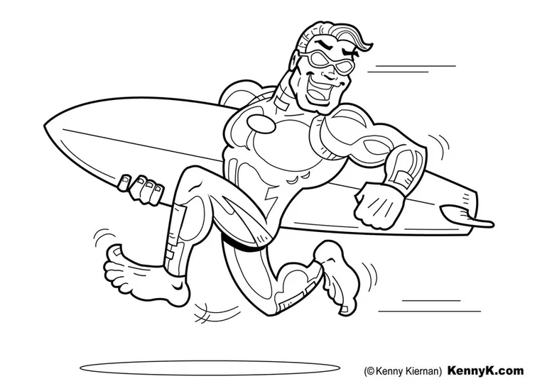 Coloring page surfer free printable coloring pages img 20066