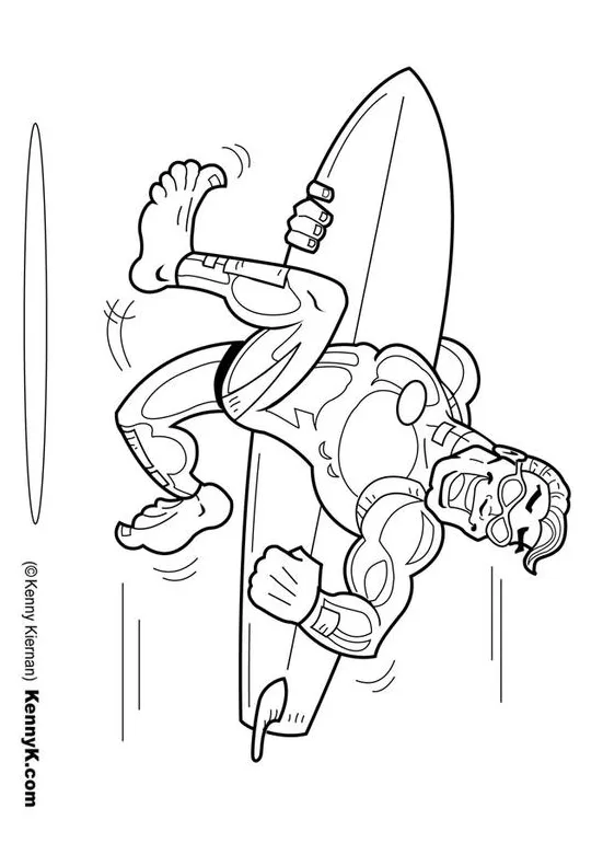 Coloring page surfer free printables img 20102