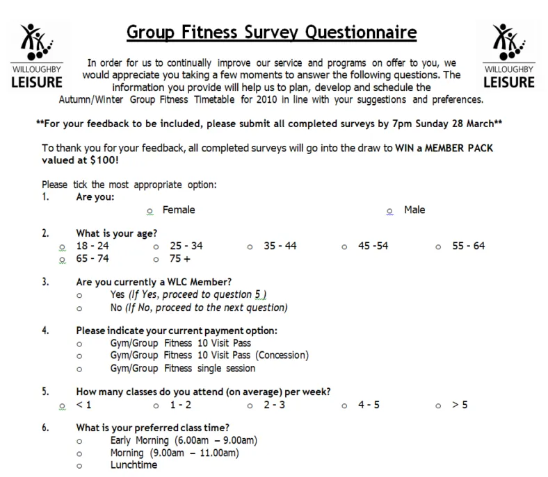 Download 50+ survey questionnaire examples in ms word day to day email