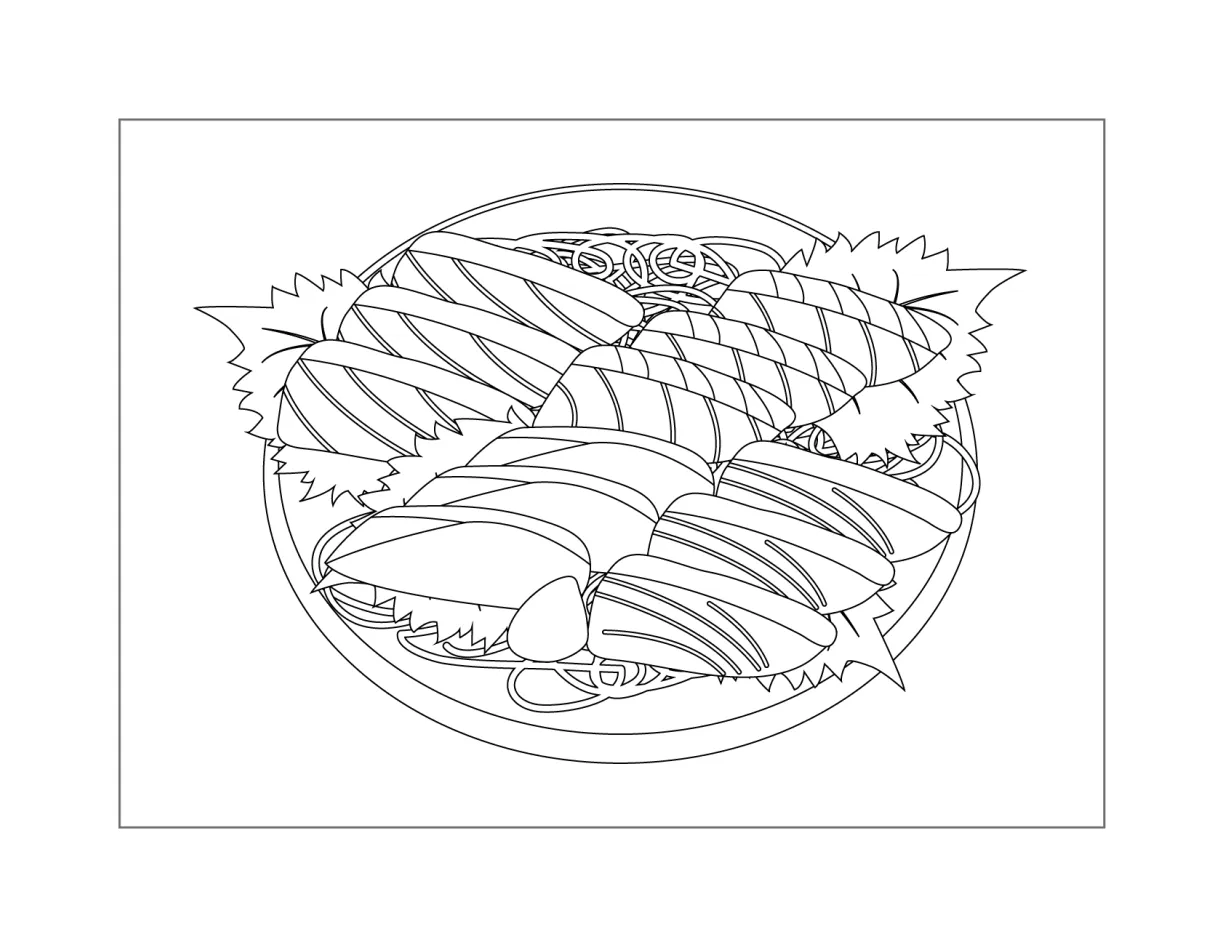 Sushi coloring pages printable coloring pages. free