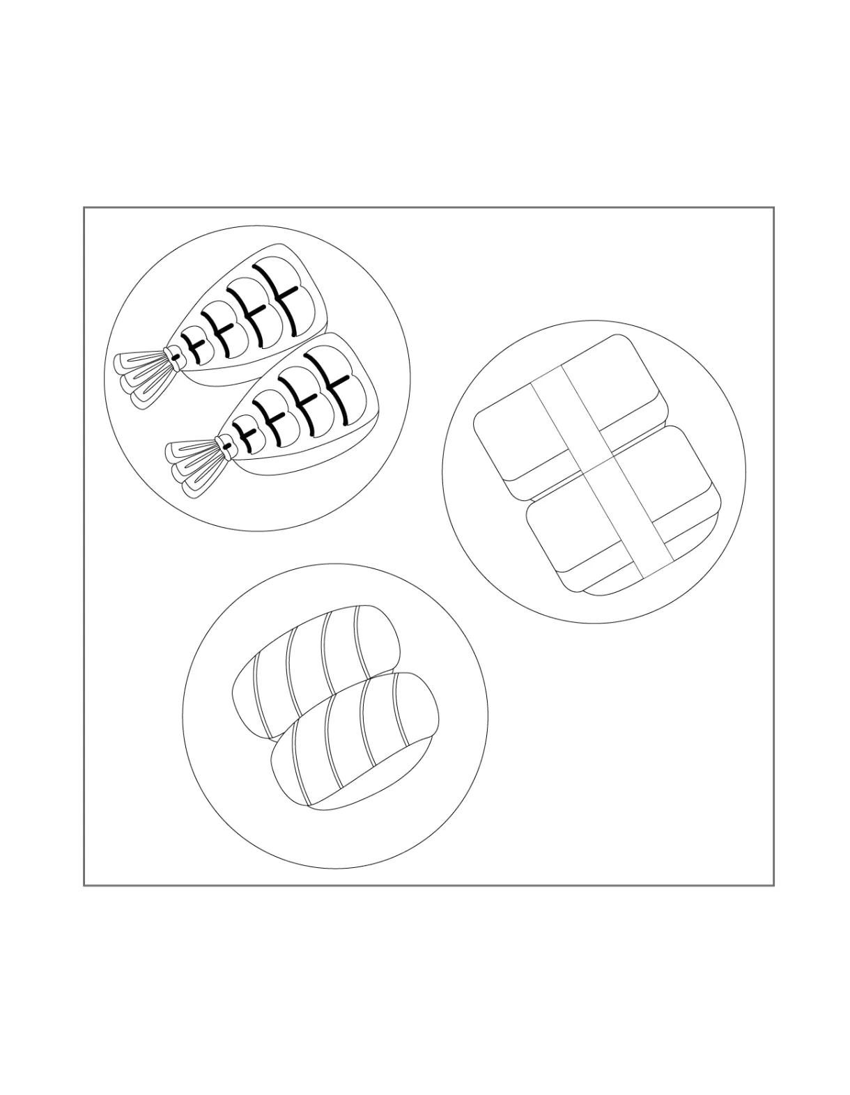 Sushi coloring pages printable coloring pages. free