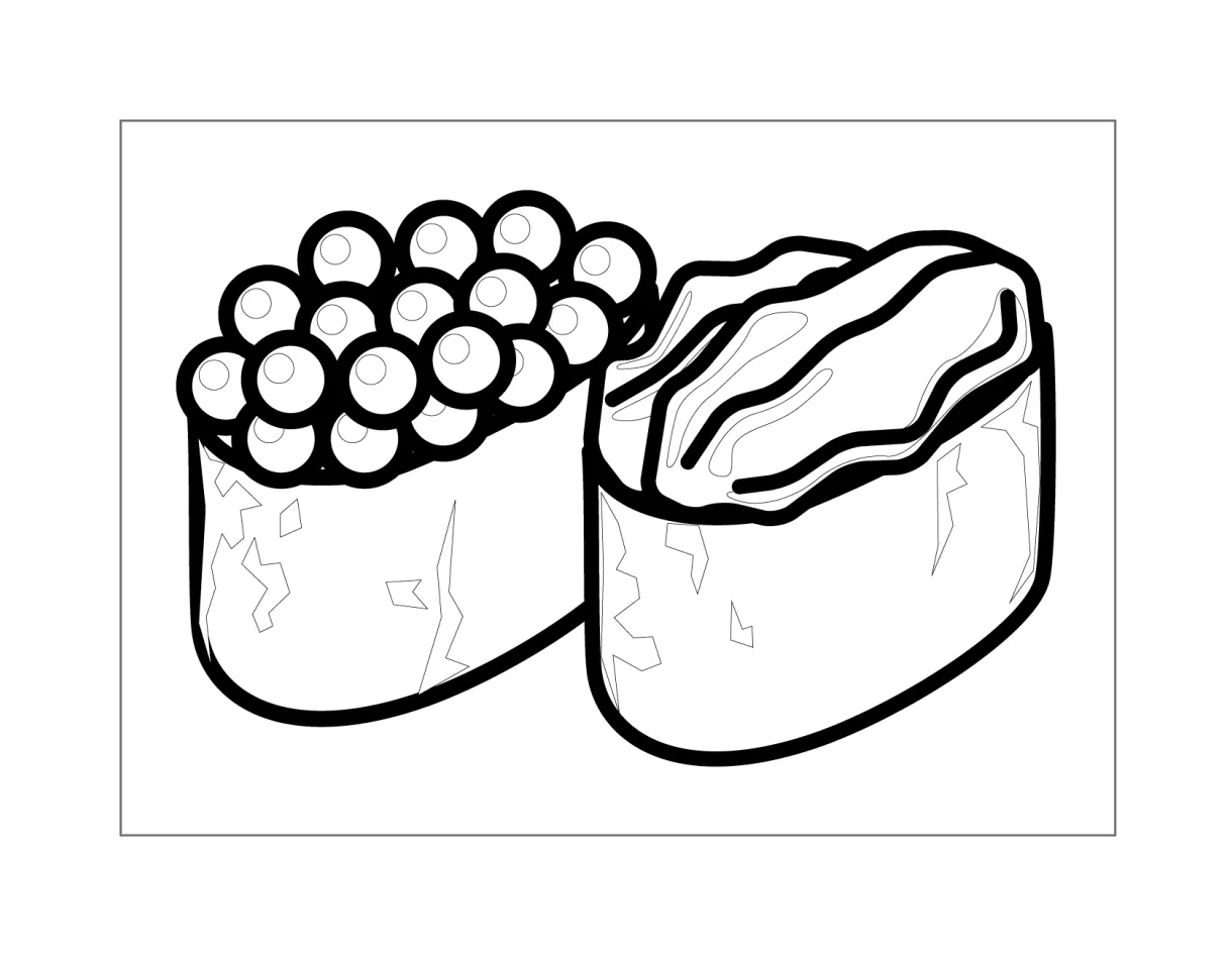 Sushi coloring pages printable coloring pages. free