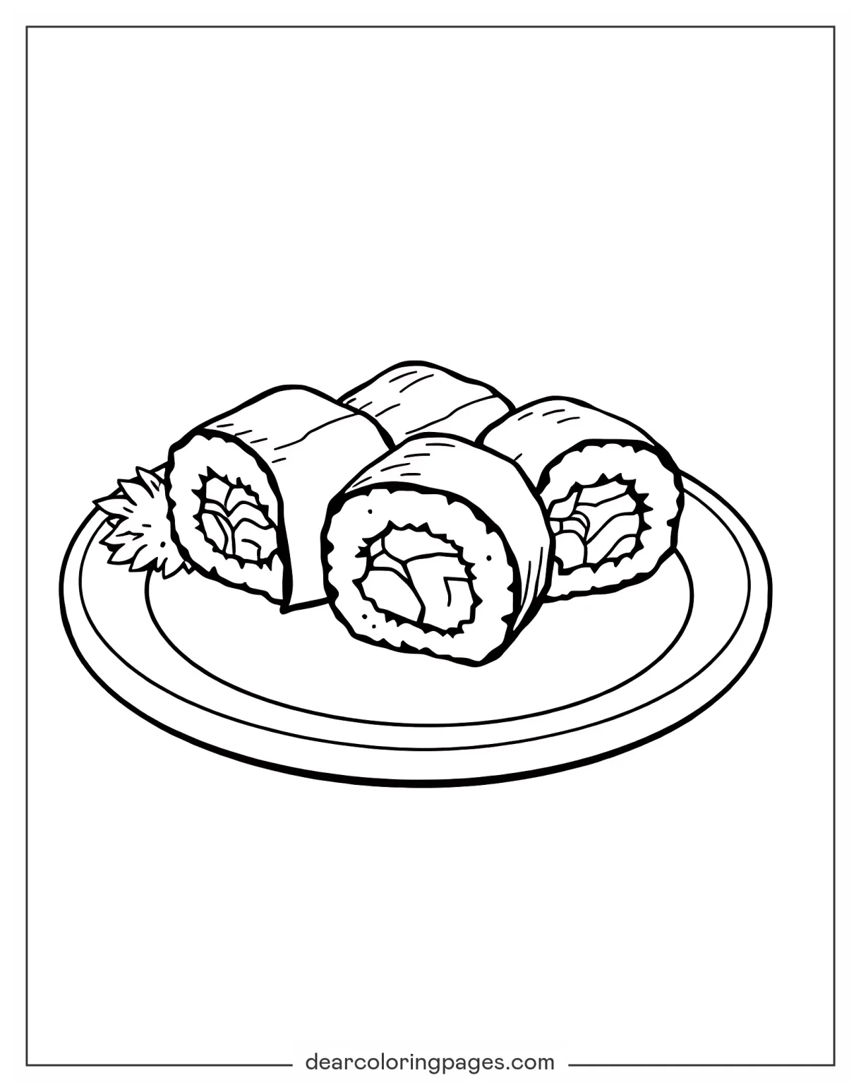 Sushi coloring pages 16 free printable coloring pages