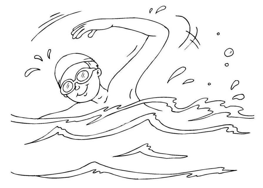 To swim coloring pages coloring pages, sports coloring pages, cool