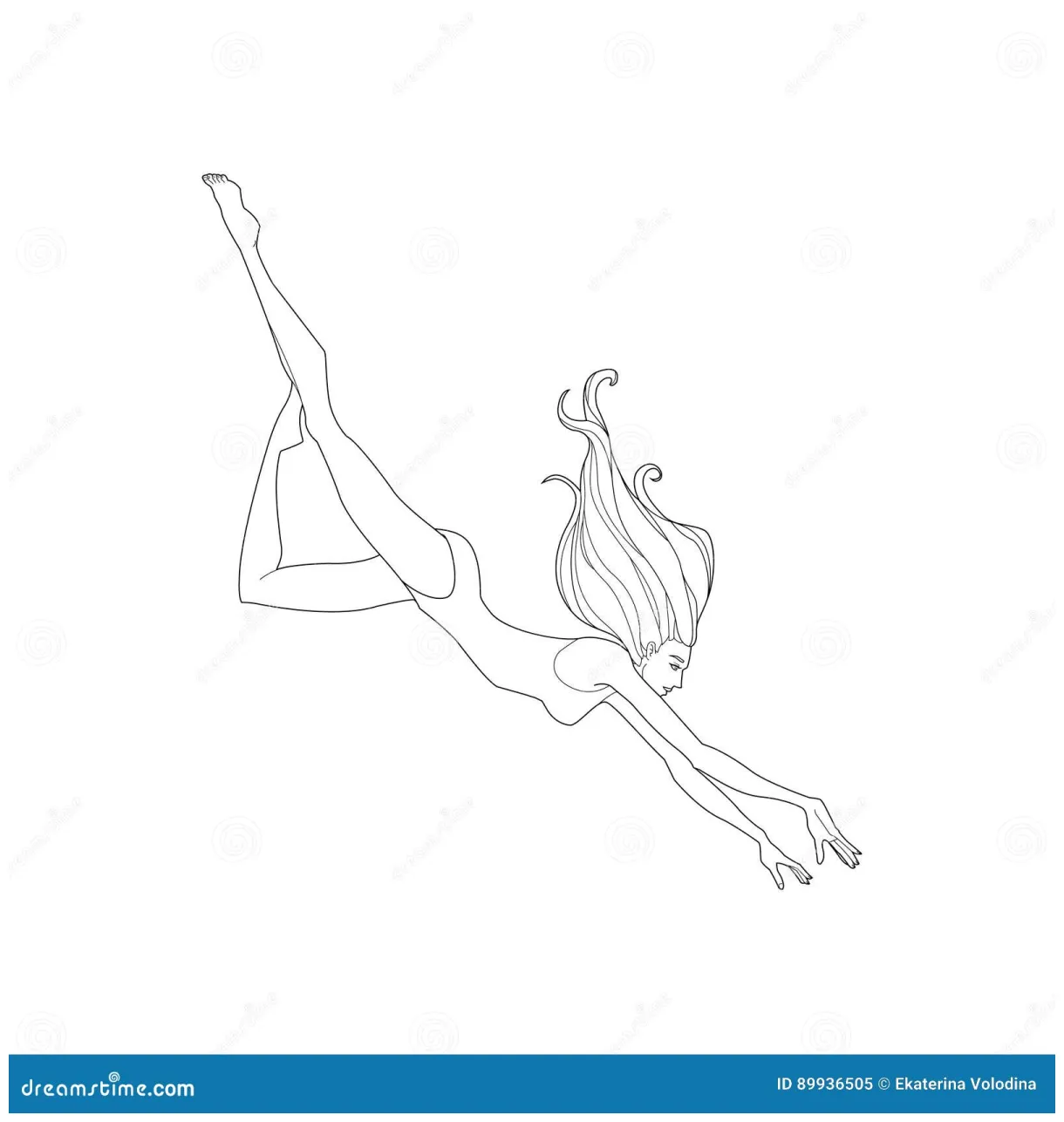 Swimmer coloring page cartoondealer #50763468