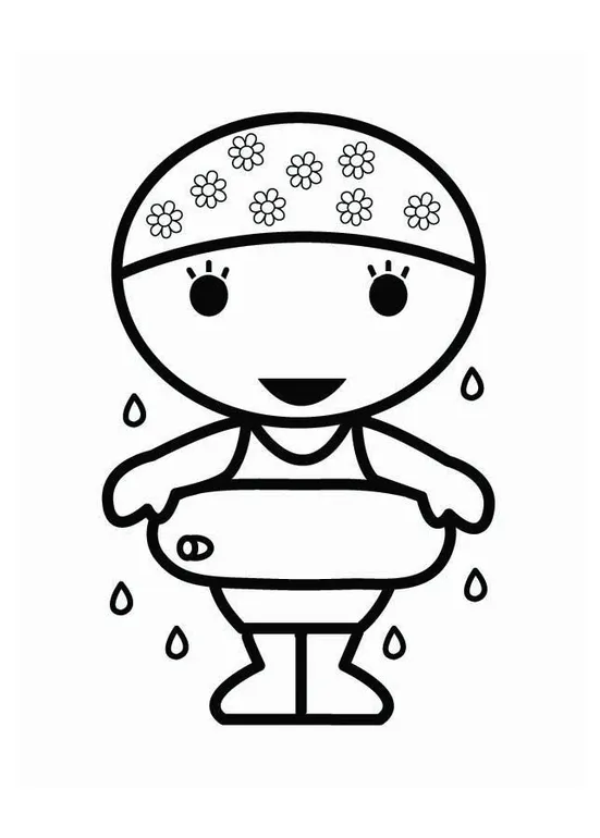 Coloring page swimmer free printable coloring pages img 26702