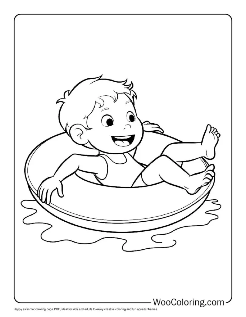 100+ Swimming coloring pages (Free PDF To Print) | Woo Coloring