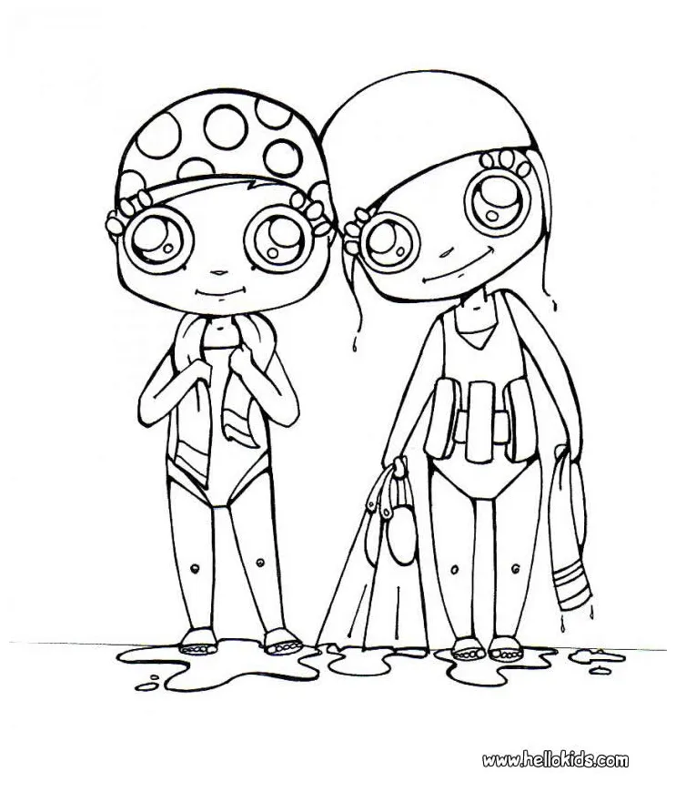 Swimming: Coloring Pages & Books - 100% FREE and printable!