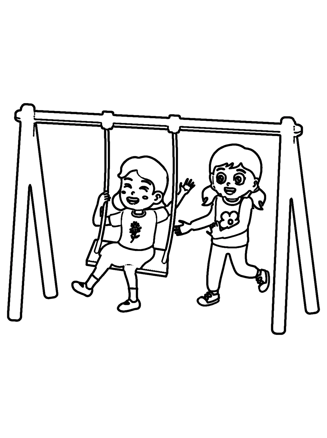 Swing lol coloring pages coloring pages, kids swing, children sketch