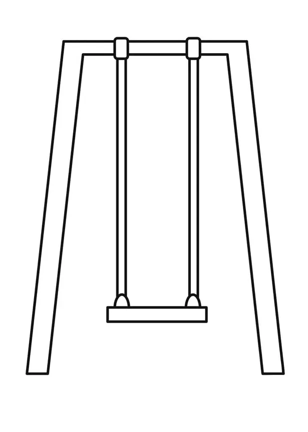 Coloring pages swing set coloring page printable